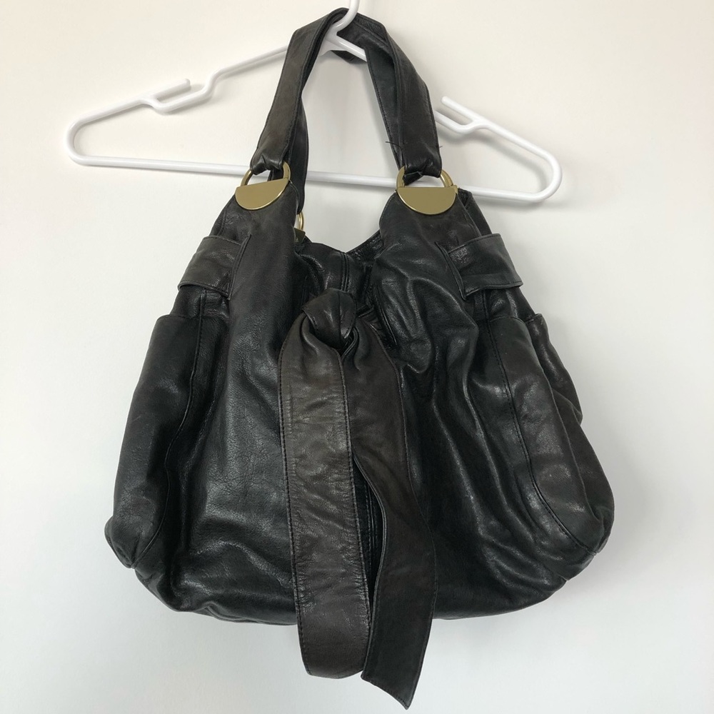 Kooba Elisha black leather purse handbag